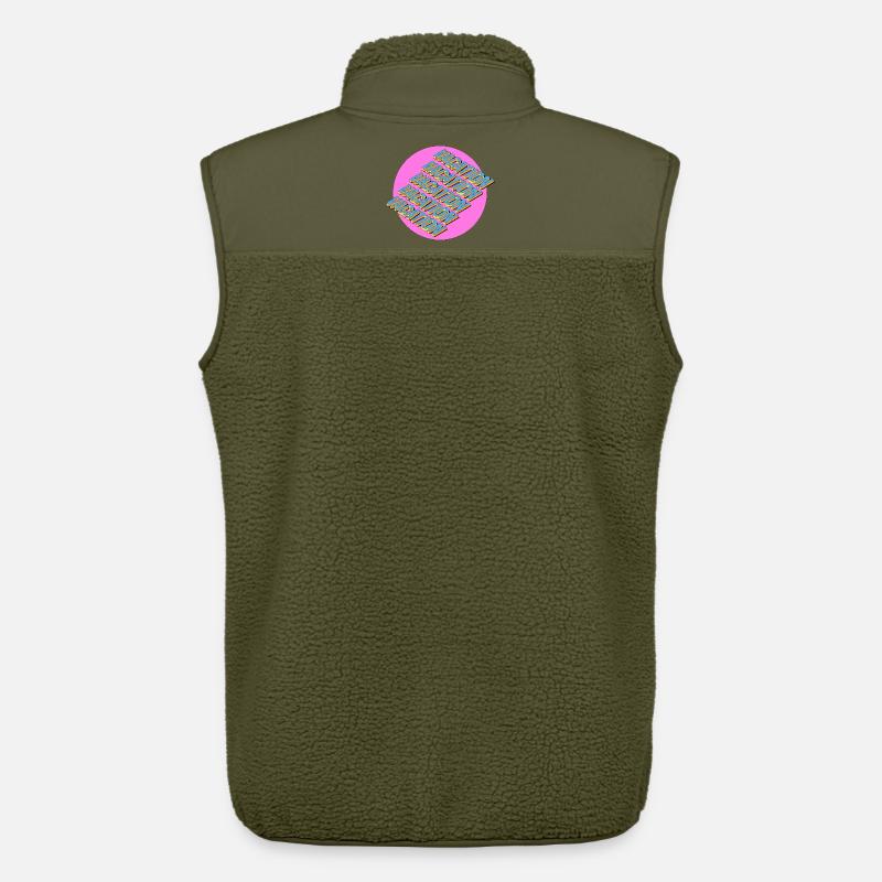 Vacation – 3D Retro Schriftzug - Unisex Sherpaweste von Stanley/Stella - Khaki
