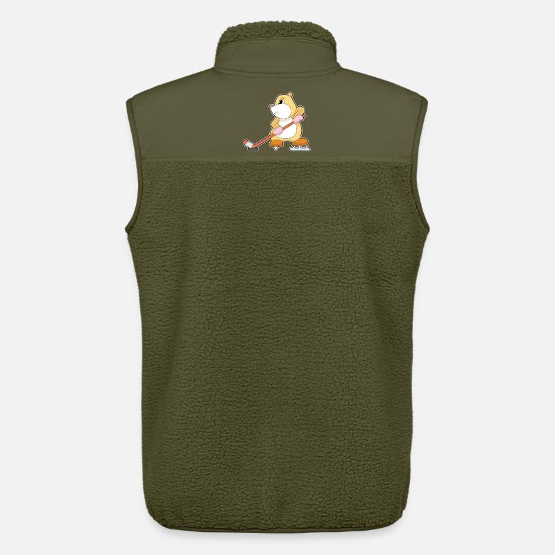 Hamster Eishockey Eishockeyschläger - Unisex Sherpaweste von Stanley/Stella - Khaki