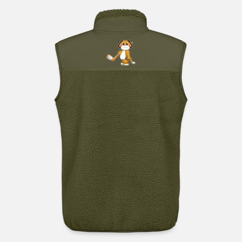 Hund Eishockey Eishockeyschläger - Unisex Sherpaweste von Stanley/Stella - Khaki