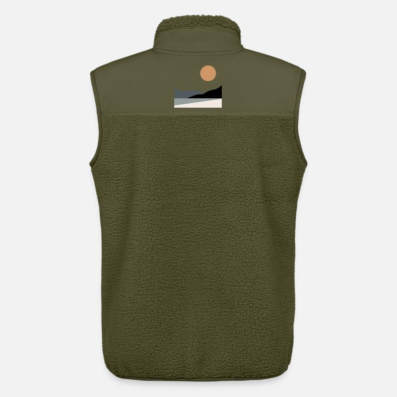 Abstrakte Landschaft - Unisex Sherpaweste von Stanley/Stella - Khaki