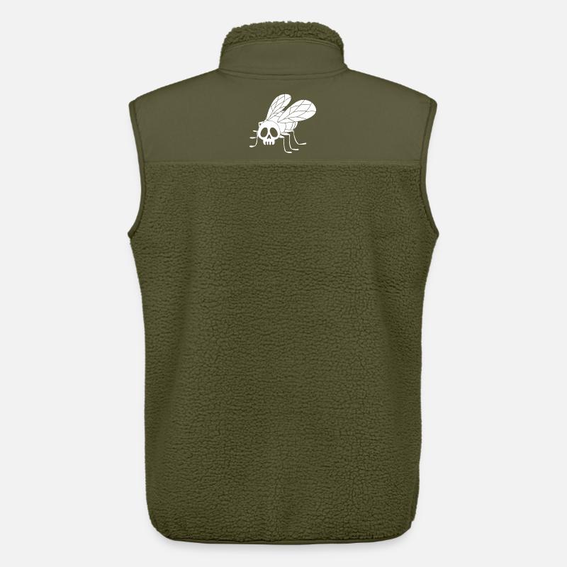 Fly Skull (weiß) - Unisex Sherpaweste von Stanley/Stella - Khaki