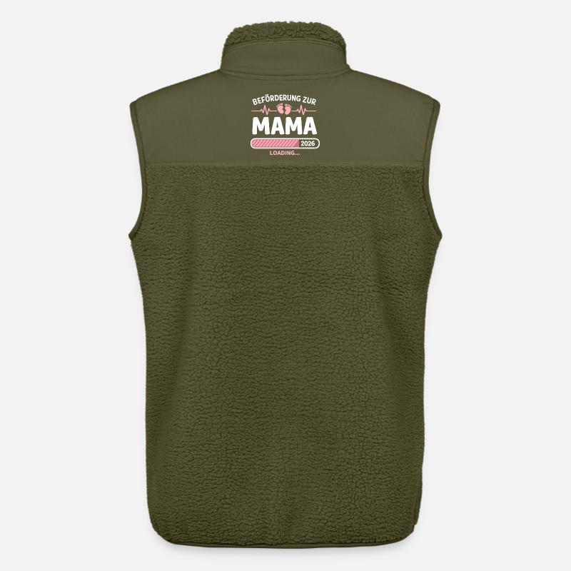 Mama 2026 Loading Beförderung Geschenk - Unisex Sherpaweste von Stanley/Stella - Khaki