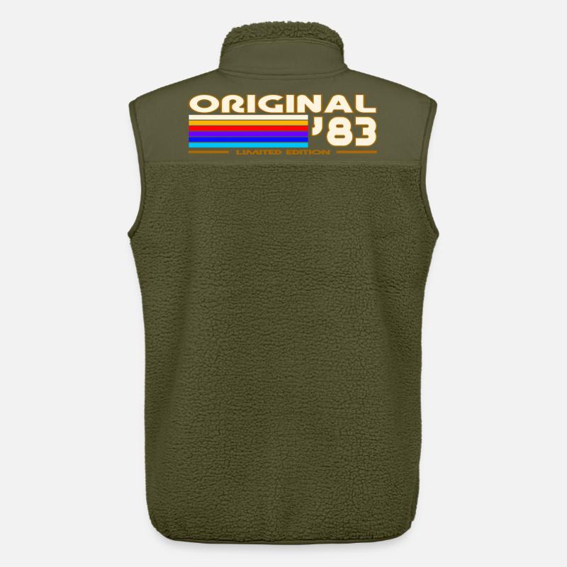 Originales 83 Rainbow Retro-Logo - Unisex Sherpaweste von Stanley/Stella - Khaki