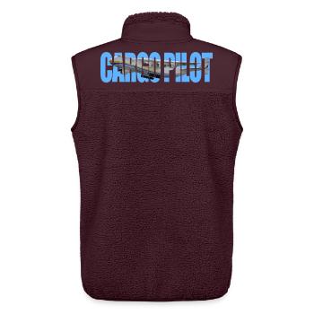 Cargo pilot An-225 - Unisex Sherpaweste von Stanley/Stella - Maroon - Hinten - AI Model Male 178 light (178cm)