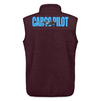 Cargo pilot An-26 - Unisex Sherpaweste von Stanley/Stella - Maroon - Hinten - AI Model Male 178 light (178cm)