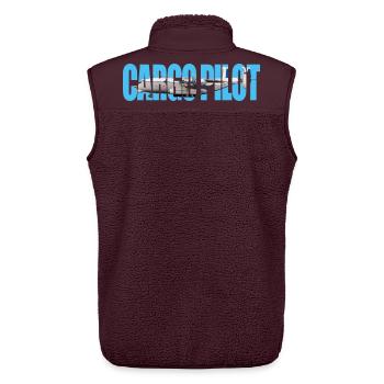Cargo pilot An-22 - Unisex Sherpaweste von Stanley/Stella - Maroon - Hinten - AI Model Male 178 light (178cm)