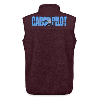 Cargo pilot IL-76 - Unisex Sherpaweste von Stanley/Stella - Maroon - Hinten - AI Model Male 178 light (178cm)