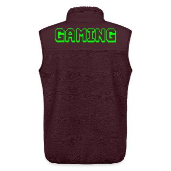 Neon Pixel Gaming Design - Unisex Sherpaweste von Stanley/Stella - Maroon - Hinten - AI Model Male 178 light (178cm)