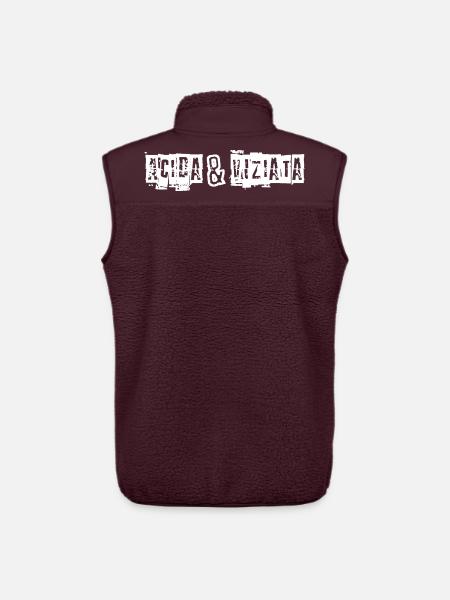 Acidic & Stale - Unisex Sherpa Gilet by Stanley/Stella - maroon