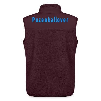 Puzenkallover - Unisex Sherpa Gilet by Stanley/Stella - maroon - Back - AI Model Male 178 light (178cm)