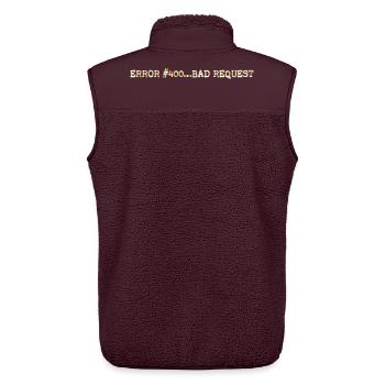 Error400_BadRequest - Unisex Sherpaweste von Stanley/Stella - Maroon - Hinten - AI Model Male 178 light (178cm)