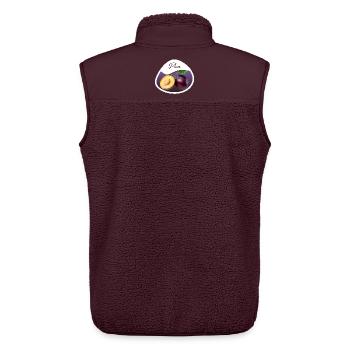 Plum - Unisex Sherpaweste von Stanley/Stella - Maroon - Hinten - AI Model Male 178 light (178cm)
