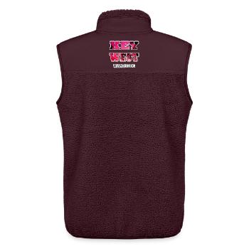 Key West Florida Palmen Urlaub souvenir Erinnerung - Unisex Sherpaweste von Stanley/Stella - Maroon - Hinten - AI Model Male 178 light (178cm)