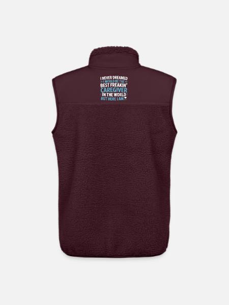 Meilleure infirmière au monde Design - Veste sans manches sherpa unisexe Stanley/Stella - maroon