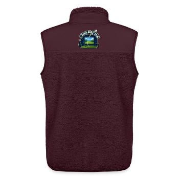 LAUNCH ANGLE CALM - Unisex Sherpaweste von Stanley/Stella - Maroon - Hinten - AI Model Male 178 light (178cm)