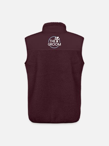 Groom - Unisex Sherpa Gilet by Stanley/Stella - maroon