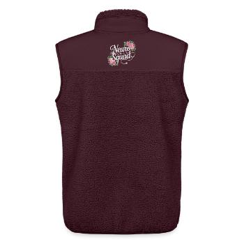 Neuro Squad Floral Medics - Unisex Sherpa Gilet by Stanley/Stella - maroon - Back - AI Model Male 178 light (178cm)
