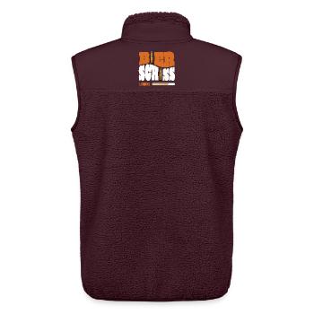 Bierschiss Loading - Unisex Sherpaweste von Stanley/Stella - Maroon - Hinten - AI Model Male 178 light (178cm)