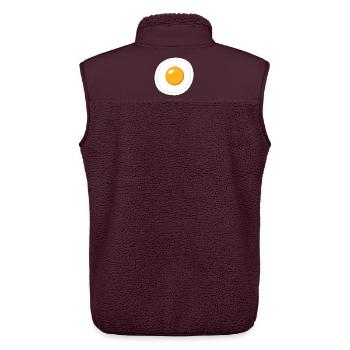 Eikostüm Halloween lustiges Frühstückskostüm - Unisex Sherpaweste von Stanley/Stella - Maroon - Hinten - AI Model Male 178 light (178cm)