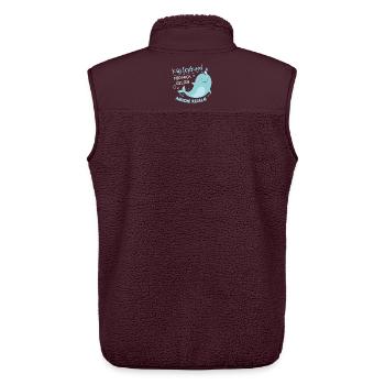 Süßes Küstenkind - Unisex Sherpaweste von Stanley/Stella - Maroon - Hinten - AI Model Male 178 light (178cm)