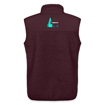 Feierabend Segelboot und 2 Möwen - Unisex Sherpaweste von Stanley/Stella - Maroon - Hinten - AI Model Male 178 light (178cm)