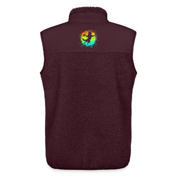 Handballer Deutscher Schäferhund Geschenk Kind - Unisex Sherpaweste von Stanley/Stella - Maroon - Hinten - AI Model Male 178 light (178cm)
