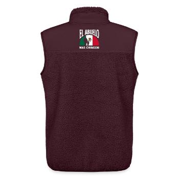 Mexiko Stolz & Heimat Mexikaner Mexico Flagge - Unisex Sherpaweste von Stanley/Stella - Maroon - Hinten - AI Model Male 178 light (178cm)