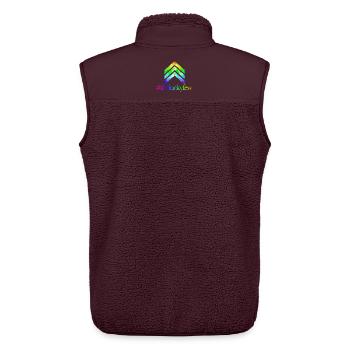 the lucky few - downsydrom - Unisex Sherpa Gilet by Stanley/Stella - maroon - Back - AI Model Male 178 light (178cm)