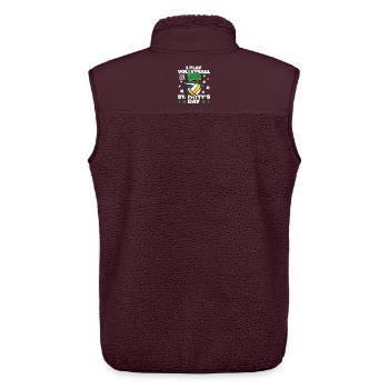 St. Patrick's Day Volleyball - Unisex Sherpaweste von Stanley/Stella - Maroon - Hinten - AI Model Male 178 light (178cm)