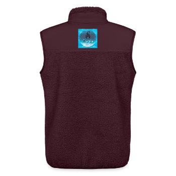 scorpio - Unisex Sherpa Gilet by Stanley/Stella - maroon - Back - AI Model Male 178 light (178cm)