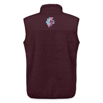 Rosa Raumanzug im Kosmos - Unisex Sherpaweste von Stanley/Stella - Maroon - Hinten - AI Model Male 178 light (178cm)