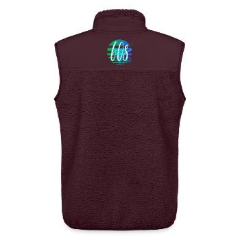 60s Dad – Retro Vater Design - Unisex Sherpaweste von Stanley/Stella - Maroon - Hinten - AI Model Male 178 light (178cm)
