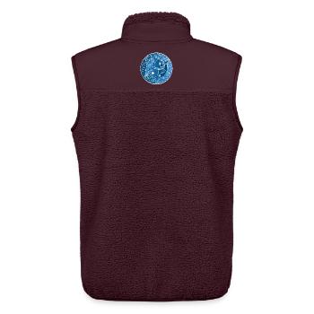 Fische Sternzeichen - Unisex Sherpaweste von Stanley/Stella - Maroon - Hinten - AI Model Male 178 light (178cm)
