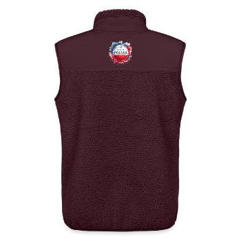 Made in Polska Polen polnisch rot weiß Geschenk - Unisex Sherpaweste von Stanley/Stella - Maroon - Hinten - AI Model Male 178 light (178cm)