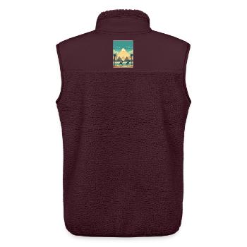 Kairo Ägypten Große Pyramiden Von Gizeh Reiseposter - Unisex Sherpaweste von Stanley/Stella - Maroon - Hinten - AI Model Male 178 light (178cm)