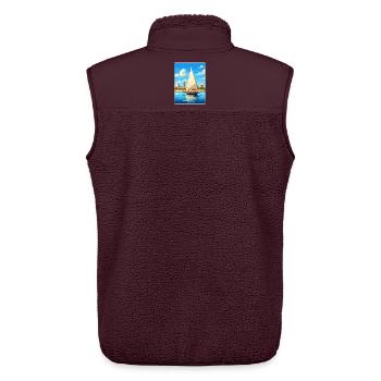 Kairo Ägypten Große Pyramiden Von Gizeh Reiseposter - Unisex Sherpaweste von Stanley/Stella - Maroon - Hinten - AI Model Male 178 light (178cm)