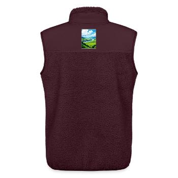 Moseltal Deutschland Reiseposter Souvenir WPA - Unisex Sherpaweste von Stanley/Stella - Maroon - Hinten - AI Model Male 178 light (178cm)