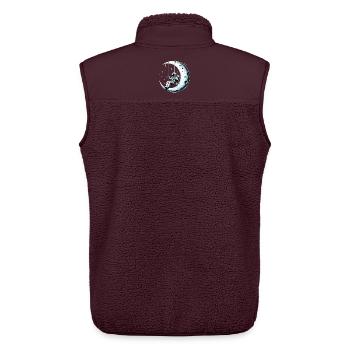 Astronaut Raumfahrer schaukeln Schaukel Mond Gesch - Unisex Sherpaweste von Stanley/Stella - Maroon - Hinten - AI Model Male 178 light (178cm)