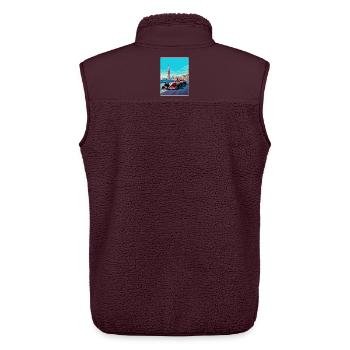 Istanbul Circuit Motorsport Race Turkey Travel WPA - Unisex Sherpa Gilet by Stanley/Stella - maroon - Back - AI Model Male 178 light (178cm)