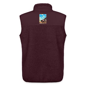 Silverstone Circuit Motorsport Rennen England Reisen - Unisex Sherpaweste von Stanley/Stella - Maroon - Hinten - AI Model Male 178 light (178cm)