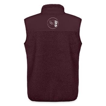 Wassermann Sternzeichen (Weiß) - Unisex Sherpaweste von Stanley/Stella - Maroon - Hinten - AI Model Male 178 light (178cm)