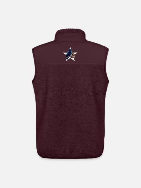 Rabe auf Stern und Schädel - Unisex Sherpaweste von Stanley/Stella - Maroon