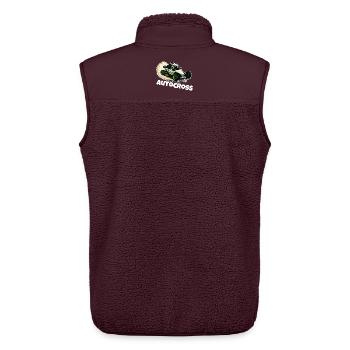 Autocross Stockcar Spezialcross - Unisex Sherpaweste von Stanley/Stella - Maroon - Hinten - AI Model Male 178 light (178cm)