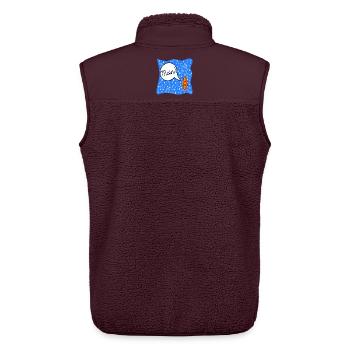 FRANZBRÖTCHEN KOSTÜM HAMBURG MOIN - Unisex Sherpaweste von Stanley/Stella - Maroon - Hinten - AI Model Male 178 light (178cm)
