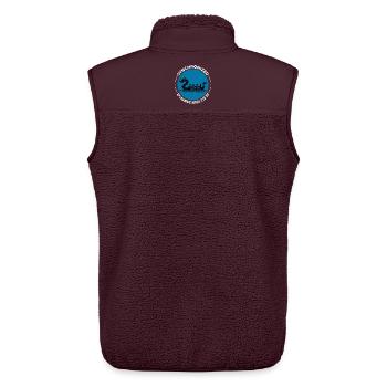 Synchronisiertes Paddeldesign - Unisex Sherpaweste von Stanley/Stella - Maroon - Hinten - AI Model Male 178 light (178cm)