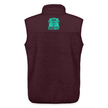 Dubstep Power - Unisex Sherpaweste von Stanley/Stella - Maroon - Hinten - AI Model Male 178 light (178cm)