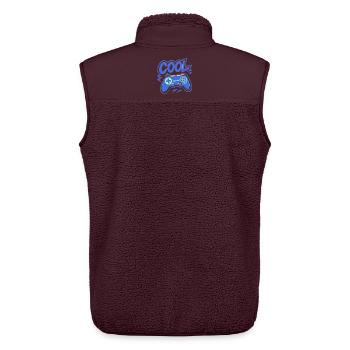 Neon Gaming Controller - Unisex Sherpaweste von Stanley/Stella - Maroon - Hinten - AI Model Male 178 light (178cm)