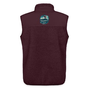 Hamburg Perle Stadt Silhouette Geschenk - Unisex Sherpaweste von Stanley/Stella - Maroon - Hinten - AI Model Male 178 light (178cm)