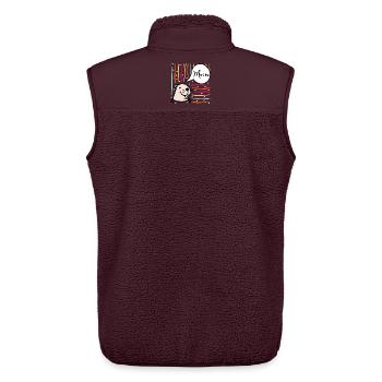 Norddeutschland Moin Capybara - Unisex Sherpaweste von Stanley/Stella - Maroon - Hinten - AI Model Male 178 light (178cm)