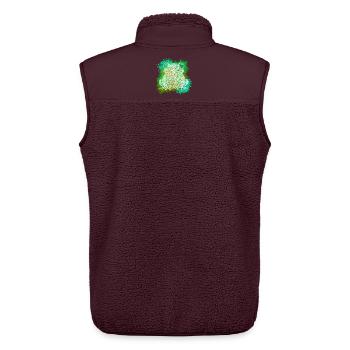 Zentangle-Frosch - Unisex Sherpaweste von Stanley/Stella - Maroon - Hinten - AI Model Male 178 light (178cm)